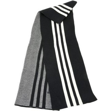 Y-3 山本耀司條紋圍巾(黑色)