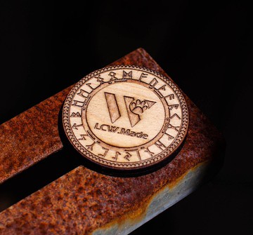 【木製品 】LCW 客製雷雕雙面決策硬幣