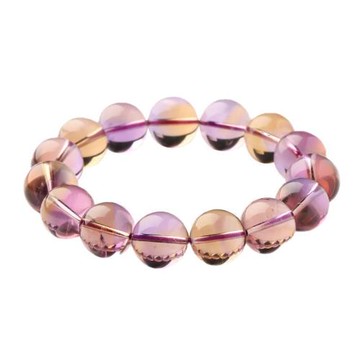 【晶挑細選】天然紫黃晶手鏈女紫水晶黃水晶手串手鏈男女時尚送禮