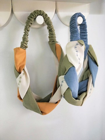 編織髮帶-嫩芽(獨家電繡)