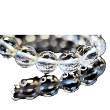 天然白水晶凈體手鏈男士裸石散珠情侶單圈水透體手串女款手飾送禮