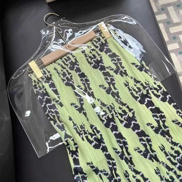 雨菲|免運 百褶三宅印花新款質感顯瘦百搭褶皺垂感中長款半身裙 MVUJ