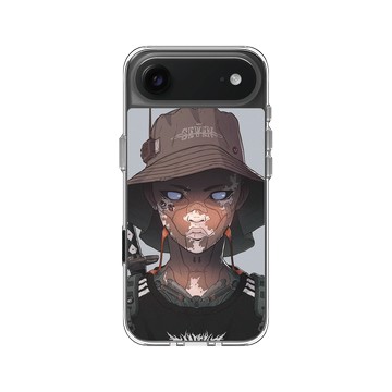 iPhone Air Clear Case（相機按鈕） 透明 - Davey Perkins - 太空忍者