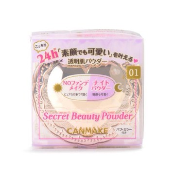 日本 CANMAKE 肌秘美顏蜜粉餅 01透明 1st (JN018)