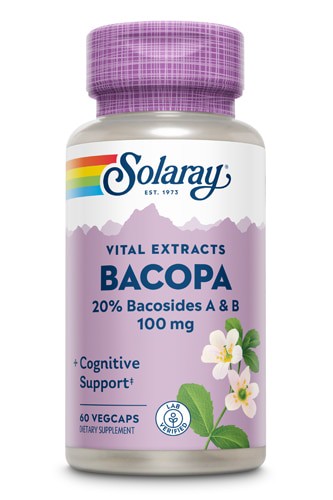 Solaray Bacopa Leaf Extract 100 mg - 60 Capsules