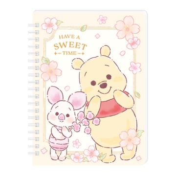 迪士尼Disney 線圈筆記本 36K-維尼