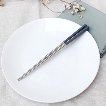 六角不銹鋼筷26cm 分食筷 公筷 蒼穹灰 4雙入