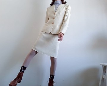 MANI By Giorgio Armani 復古兩件套裙裝套裝 義大利製造