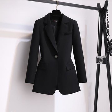 黑色西裝外套女秋冬2025新款名媛氣質高級感百搭小西裝設計感西服