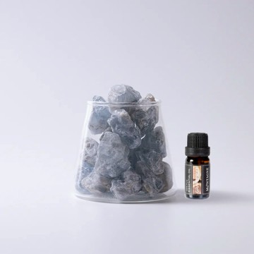 【Montagne】藍水晶｜富士山晶礦杯透明款（不贈杯蓋）｜葡萄柚10ml_廠商直送