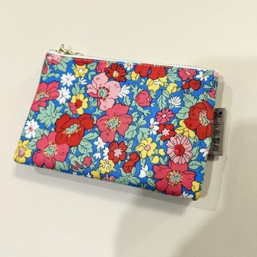 Liberty布料製作 燒餅小姐-百花小姐 三層零錢包