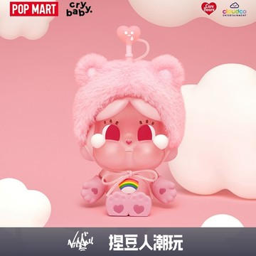 【台灣現貨&預購】官方正品 Popmart 泡泡瑪特 哭娃 CRYBABY × Care Bears 系列-玻璃吸管杯