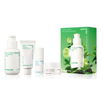 INNISFREE綠茶保濕煥膚清潔組