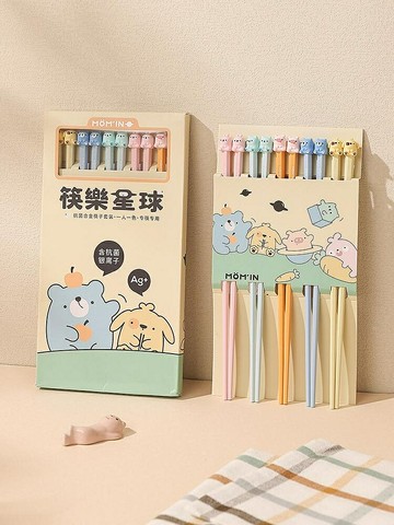 筷子 高顏值合金筷子家用質量好的筷子一人一筷專人專用可愛家庭筷