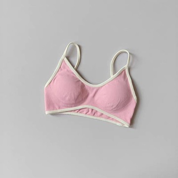 限定販售🎀復古運動風撞色美背內衣女夏薄款無鋼圈舒適透氣防震健身訓練文胸TDZS
