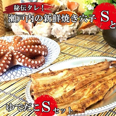 秘伝タレ!瀬戸内の新鮮焼き穴子(S)とゆでだこ(S)のセット[5311-0207]