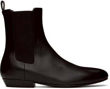 Marsèll 黑色 Miniblocco Beatle 切尔西靴