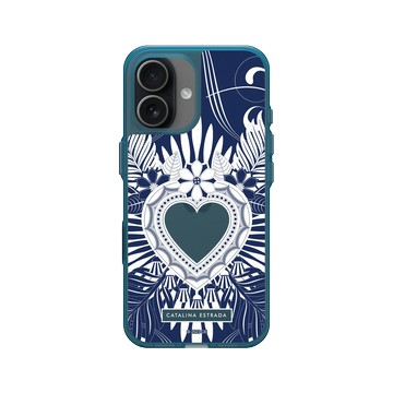 iPhone 17 Clear (相機按鈕) 夜幕藍 - Catalina Estrada - Blue Heart