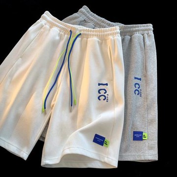 褲子男款夏季運動短褲美式籃球褲潮牌寬松直筒褲休閑五分褲大褲衩