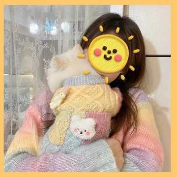 寵物親子裝針織漸變毛衣外套貓咪狗狗可穿保暖秋冬新品台灣出貨💯