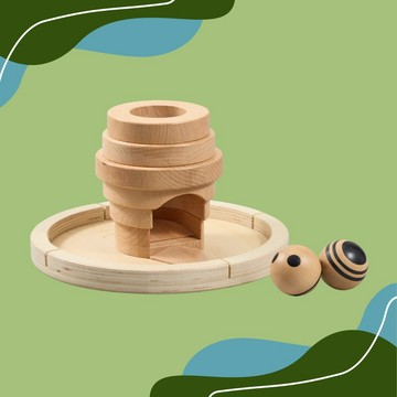 不傷心福利品【蜜蜂的家木球組】 手眼協調・因果關係 ・物體恆存