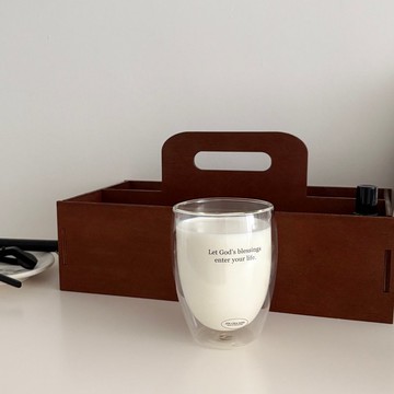 JIN CHA GOD-雙層玻璃杯 Let God's blessings enter you life