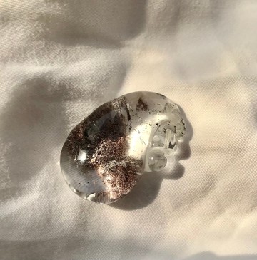 巴西 晶中晶 雕刻 紫粉幽靈水晶吊墜 幽靈項鍊 擺設 pendant