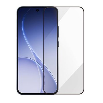 Metal-Slim OPPO Reno 15F 5G 全膠滿版9H鋼化玻璃貼-晶鑽黑