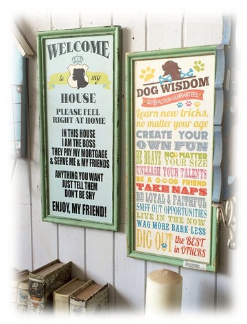 復古做舊木質英文掛牌 兩款可選1入