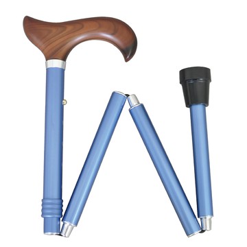 [好好杖]輕量級收折拐杖 / 老人柺杖 / 老年人拐杖 / 可調式拐杖 / 湖水藍 #1001.801.GBC