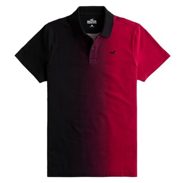 Hollister HCO 短袖 polo 紅黑色 2078