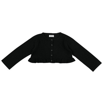 akachan honpo - 針織小外套-黑色