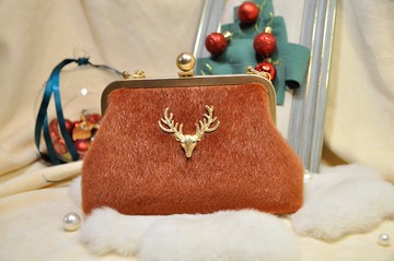 小鹿單肩斜挎包聖誕禮物交換禮物送女朋友的包包
