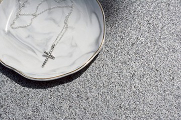 十字架(小)純銀項鍊