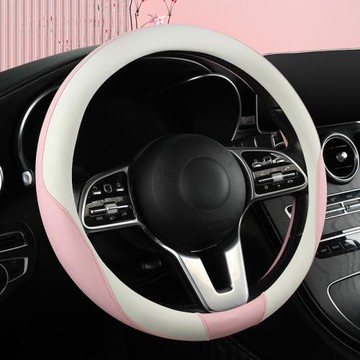馬卡龍色系女士四季汽車方向盤套適用于特斯拉Model 3 Model Y