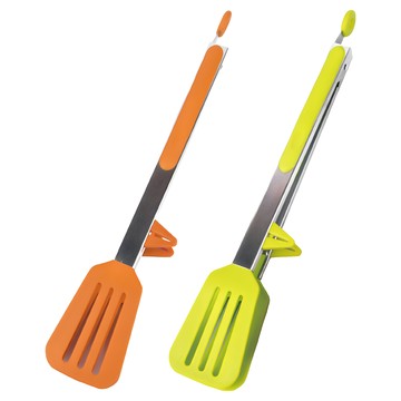 GOZENBO 御膳坊 健康煮不沾桌矽膠夾鏟 23cm  顏色隨機  2支