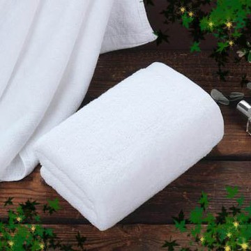 【150g32股加大純棉白毛巾-35*80cm-3條/組】酒店美容院純棉毛巾(可定制)-7101014