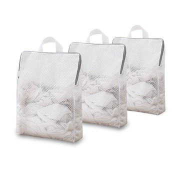 【好物良品】三入組中款_手提防變形護洗高密度洗衣網袋三入組中款