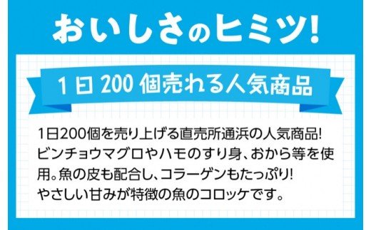 川南漁港『通浜直売所』びんちゃんコロッケ　魚  [H1703]