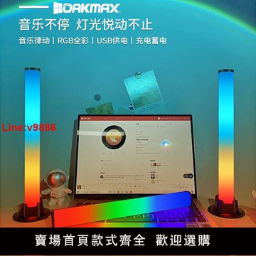 【台灣公司 超低價】3D拾音燈氛圍燈音樂律動燈節奏燈電競桌面車載音箱聲控燈音頻燈