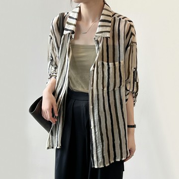 ＊ORead＊韓版條紋襯衫(圖片色M~2XL)