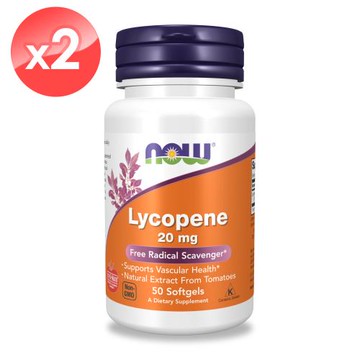 【NOW】番茄萃取茄紅素膠囊2瓶組(50顆*2瓶)/美國原裝