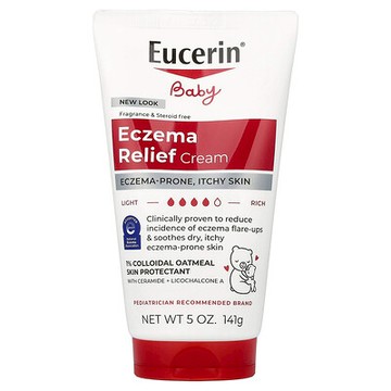 Eucerin, 嬰兒，溼疹緩解膏，無香，5 盎司（141 克）
