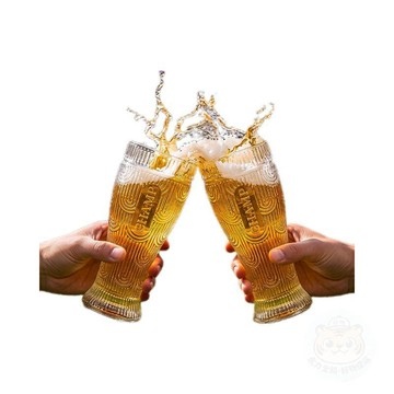 👍折上再折👍大容量高腳玻璃啤酒杯超厚爆款美式大力神杯豪華世界盃冠軍