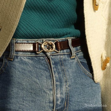 腰帶女士設計感高級感可調節百搭ins風潮裝飾免打孔西裝褲帶皮帶