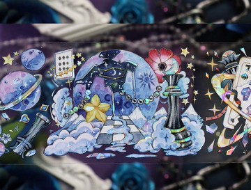 星途迷羅 PET 紙膠帶 貝殼光 5米卷