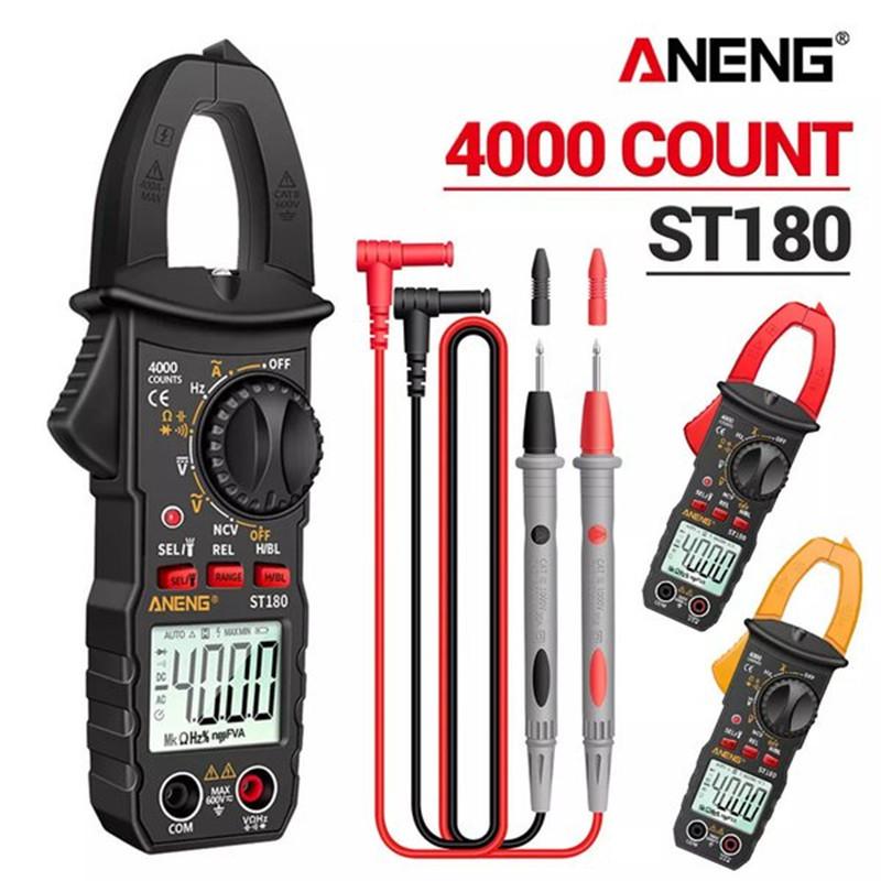 送料無料 Aneng ST180デジタル マルチメータ クランプ メーター 4000カウント 電流計 電圧テスター LINEショッピング