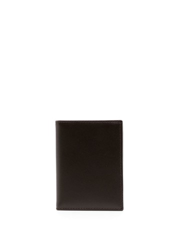 Comme Des Garçons Wallet - logo-embossed leather cardholder - unisex - Leather - One Size - Brown