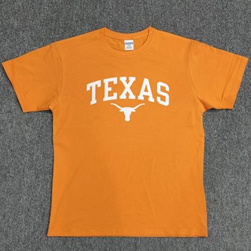 夏季純棉得克薩斯大學Texas短袖校服寬松NCAA男女厚款學院風T恤
