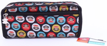 paul frank四方筆袋雙拉前格